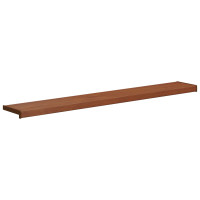 Produktbild för Fönsterbräda Brun trä 120 x 25 x 4,5 cm PVC