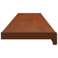 Produktbild för Fönsterbräda Brun trä 120 x 25 x 4,5 cm PVC