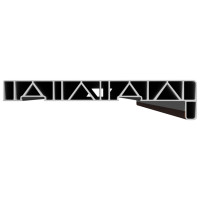 Produktbild för Fönsterbräda Brun trä 160 x 25 x 4,5 cm PVC