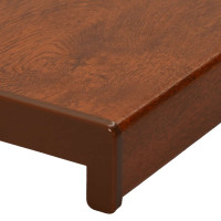 Produktbild för Fönsterbräda Brun trä 80 x 30 x 4,5 cm PVC