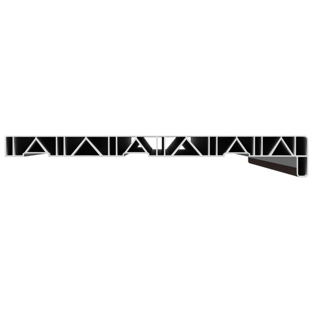 Produktbild för Fönsterbräda Brun trä 100 x 30 x 4,5 cm PVC