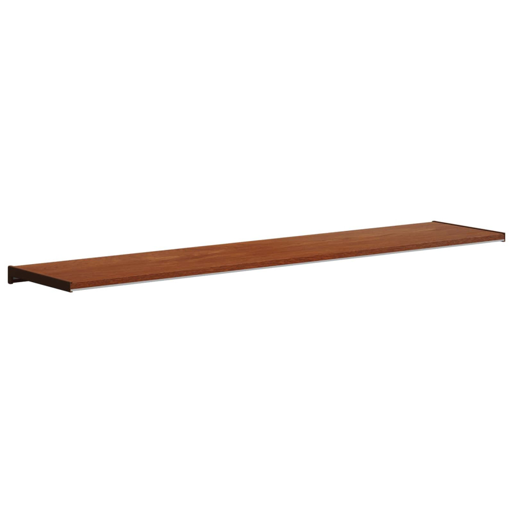 Produktbild för Fönsterbräda Brun trä 120 x 30 x 4,5 cm PVC