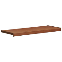 Produktbild för Fönsterbräda Brun trä 100 x 35 x 4,5 cm PVC