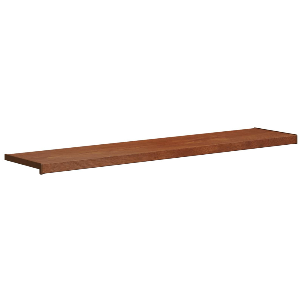 Produktbild för Fönsterbräda Brun trä 140 x 35 x 4,5 cm PVC