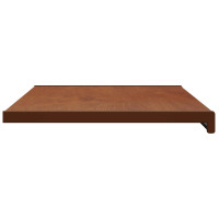 Produktbild för Fönsterbräda Brun trä 80 x 40 x 4,5 cm PVC