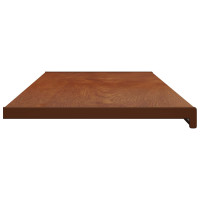 Produktbild för Fönsterbräda Brun trä 120 x 40 x 4,5 cm PVC