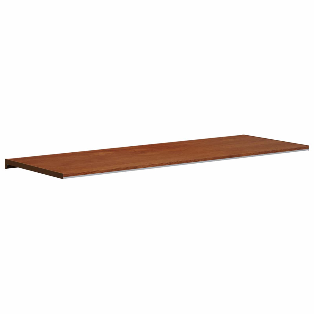 Produktbild för Fönsterbräda Brun trä 120 x 50 x 4,5 cm PVC
