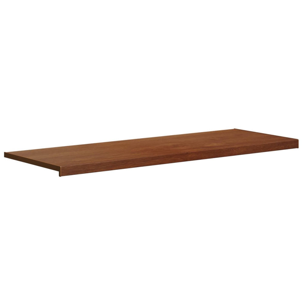 Produktbild för Fönsterbräda Brun trä 140 x 50 x 4,5 cm PVC
