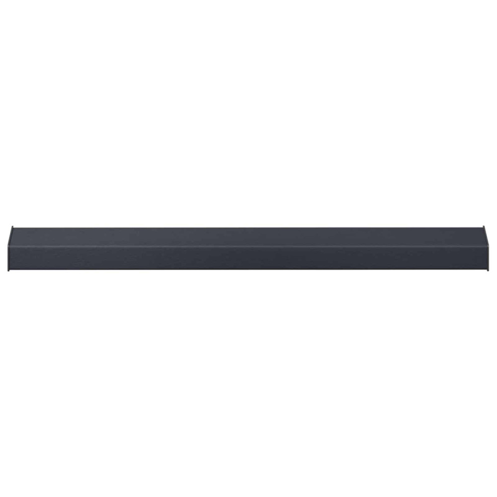 Produktbild för Fönsterbräda Anthracit med träådring 60 x 10 x 4,5 cm PVC