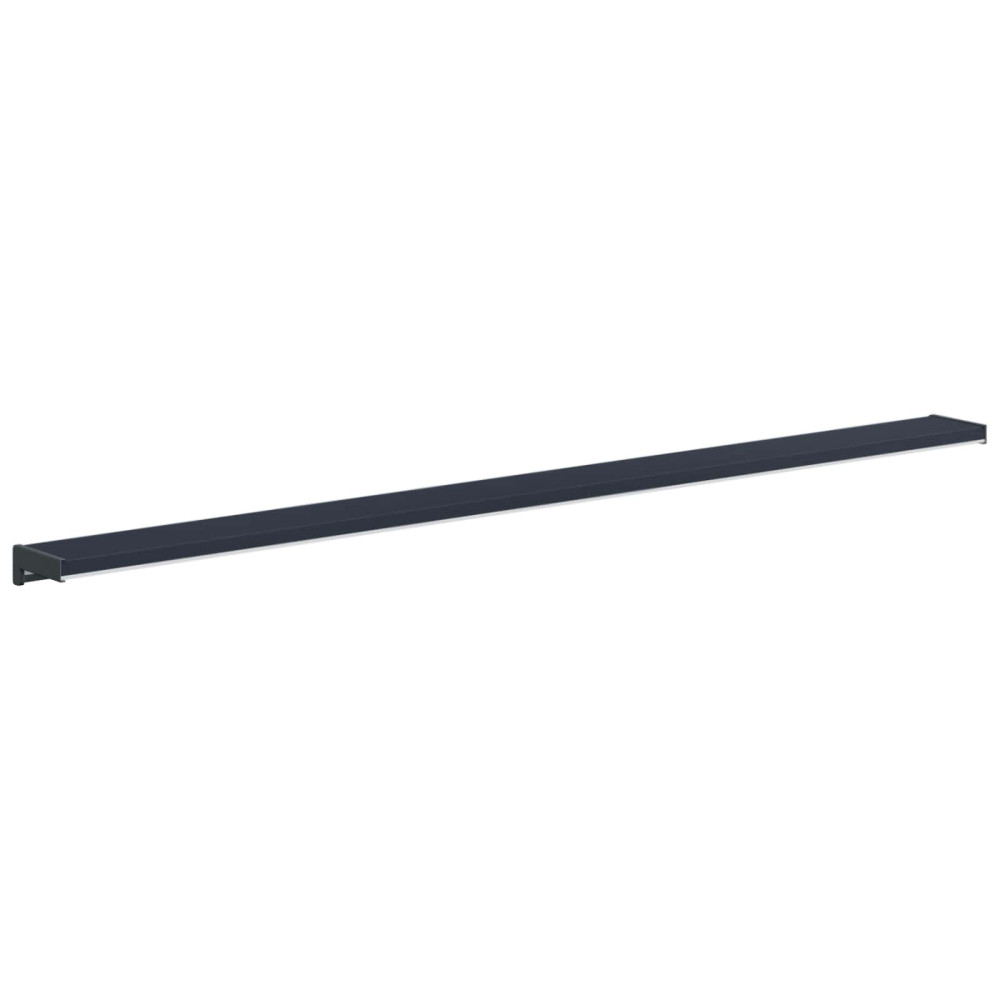 Produktbild för Fönsterbräda Anthracit med träådring 140 x 10 x 4,5 cm PVC