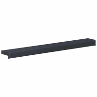 Produktbild för Fönsterbräda Anthracit med träådring 100 x 15 x 4,5 cm PVC