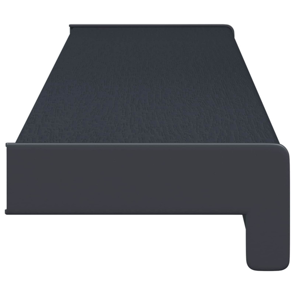 Produktbild för Fönsterbräda Anthracit med träådring 100 x 15 x 4,5 cm PVC