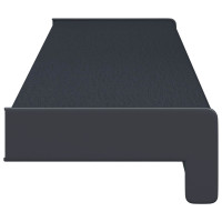 Produktbild för Fönsterbräda Anthracit med träådring 100 x 15 x 4,5 cm PVC