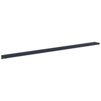 Produktbild för Fönsterbräda Anthracit med träådring 140 x 15 x 4,5 cm PVC