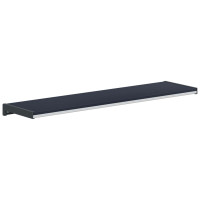 Produktbild för Fönsterbräda Anthracit med träådring 60 x 20 x 4,5 cm PVC