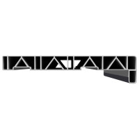 Produktbild för Fönsterbräda Anthracit med träådring 80 x 20 x 4,5 cm PVC