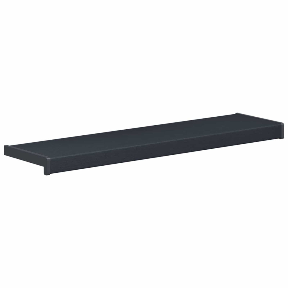 Produktbild för Fönsterbräda Anthracit med träådring 100 x 20 x 4,5 cm PVC