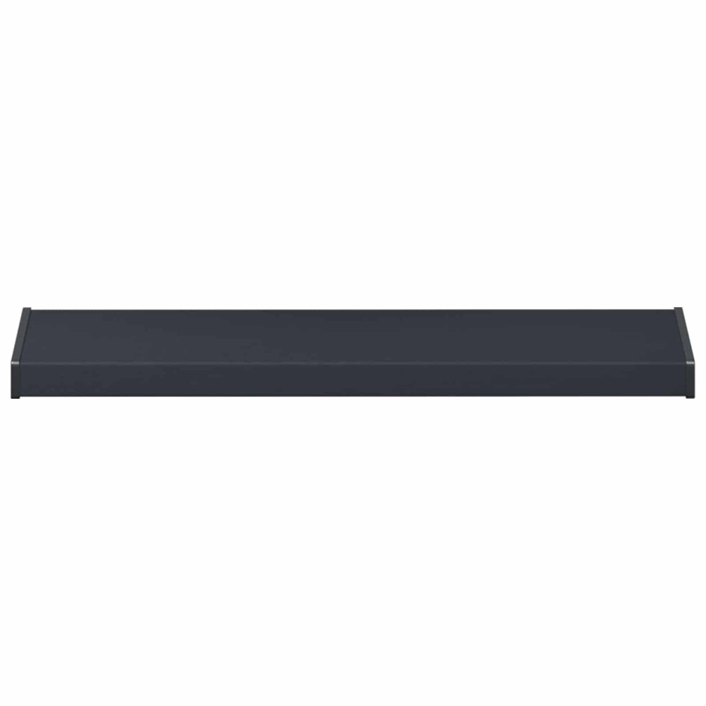 Produktbild för Fönsterbräda Anthracit med träådring 100 x 20 x 4,5 cm PVC