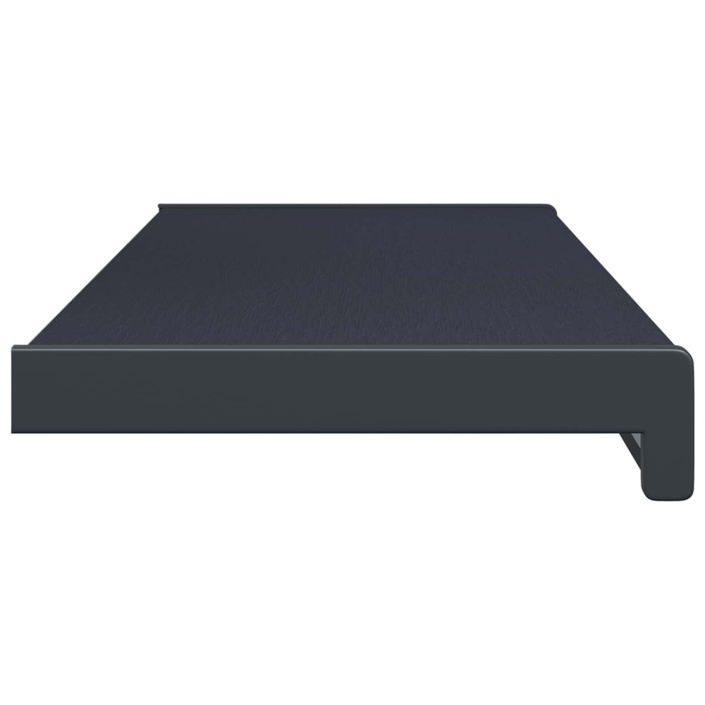 Produktbild för Fönsterbräda Anthracit med träådring 100 x 20 x 4,5 cm PVC