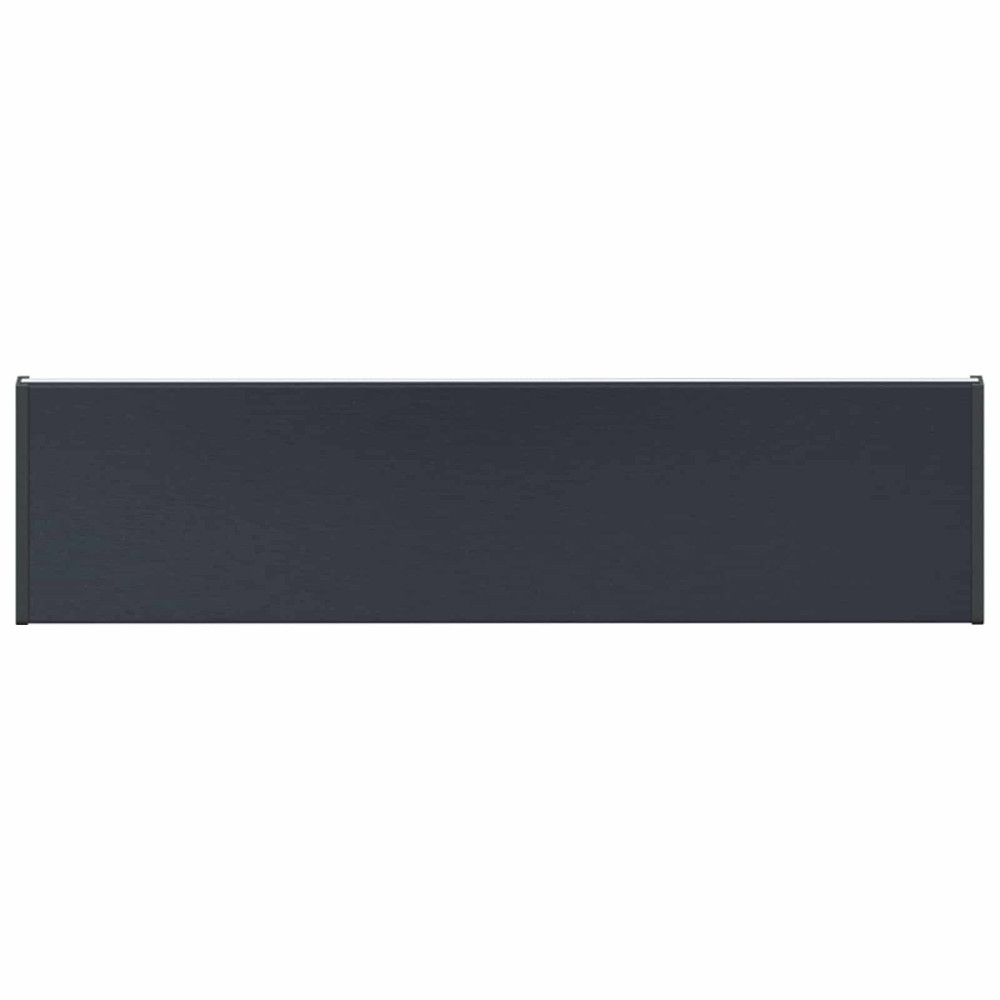 Produktbild för Fönsterbräda Anthracit med träådring 100 x 20 x 4,5 cm PVC