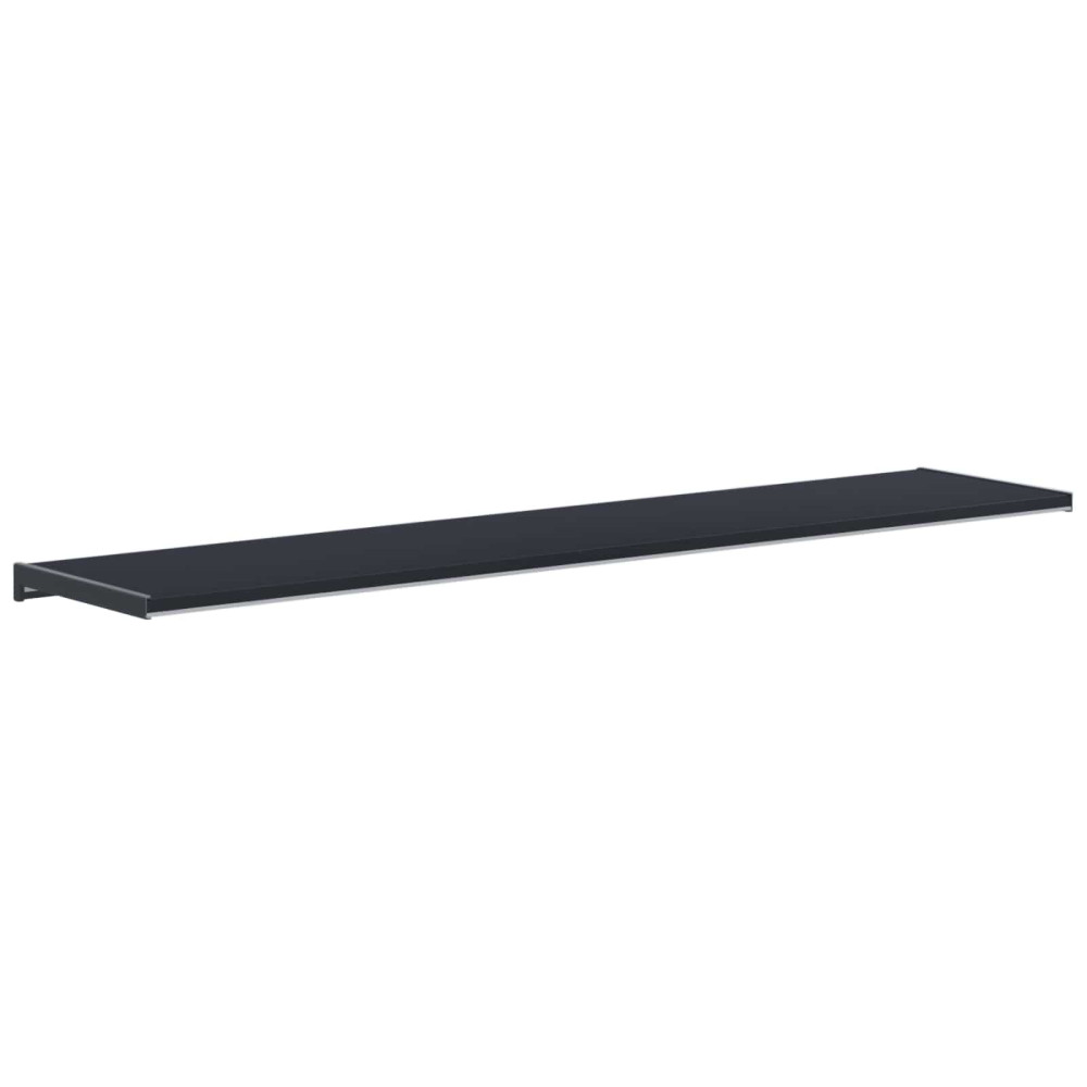 Produktbild för Fönsterbräda Anthracit med träådring 120 x 20 x 4,5 cm PVC