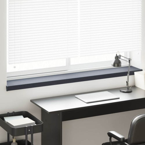 vidaXL Fönsterbräda Anthracit med träådring 160 x 20 x 4,5 cm PVC