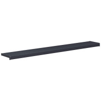 Produktbild för Fönsterbräda Anthracit med träådring 160 x 20 x 4,5 cm PVC