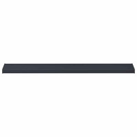 Produktbild för Fönsterbräda Anthracit med träådring 120 x 25 x 4,5 cm PVC