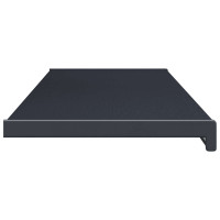 Produktbild för Fönsterbräda Anthracit med träådring 120 x 25 x 4,5 cm PVC