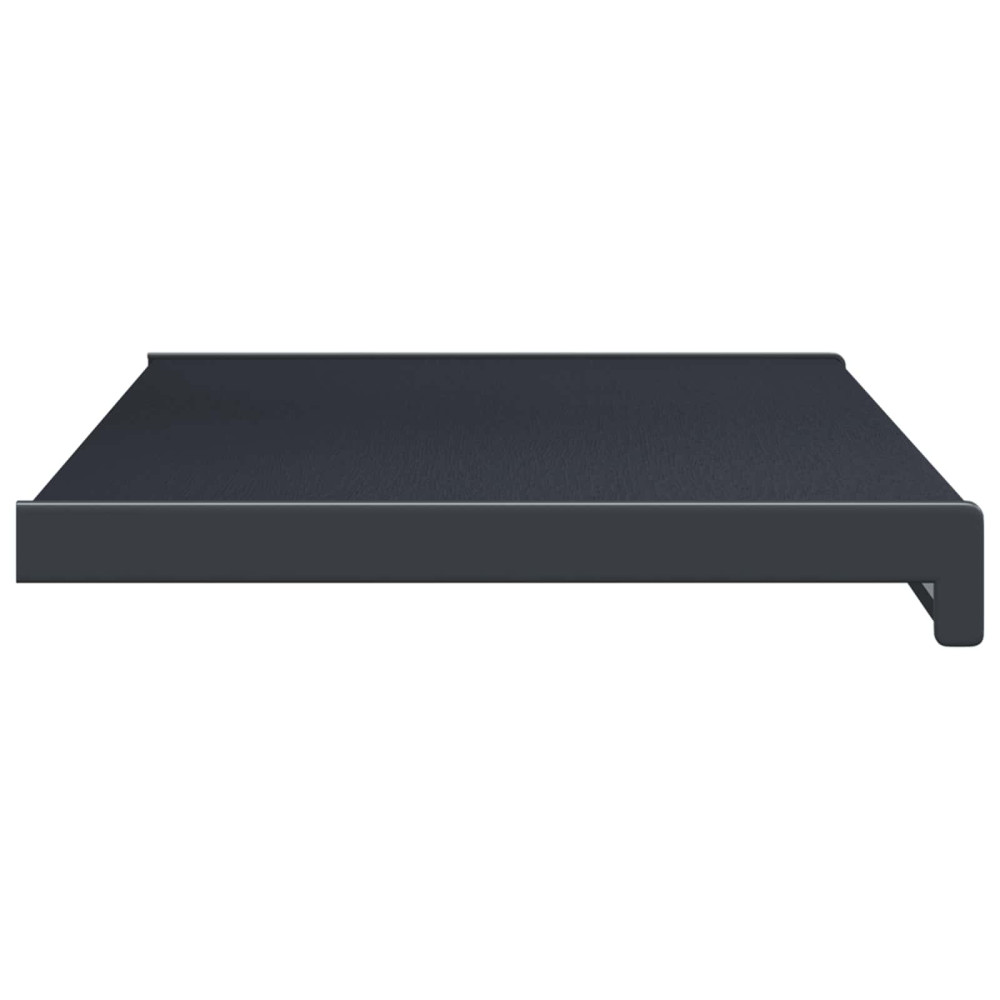 Produktbild för Fönsterbräda Anthracit med träådring 80 x 30 x 4,5 cm PVC