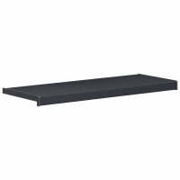 Produktbild för Fönsterbräda Anthracit med träådring 100 x 30 x 4,5 cm PVC