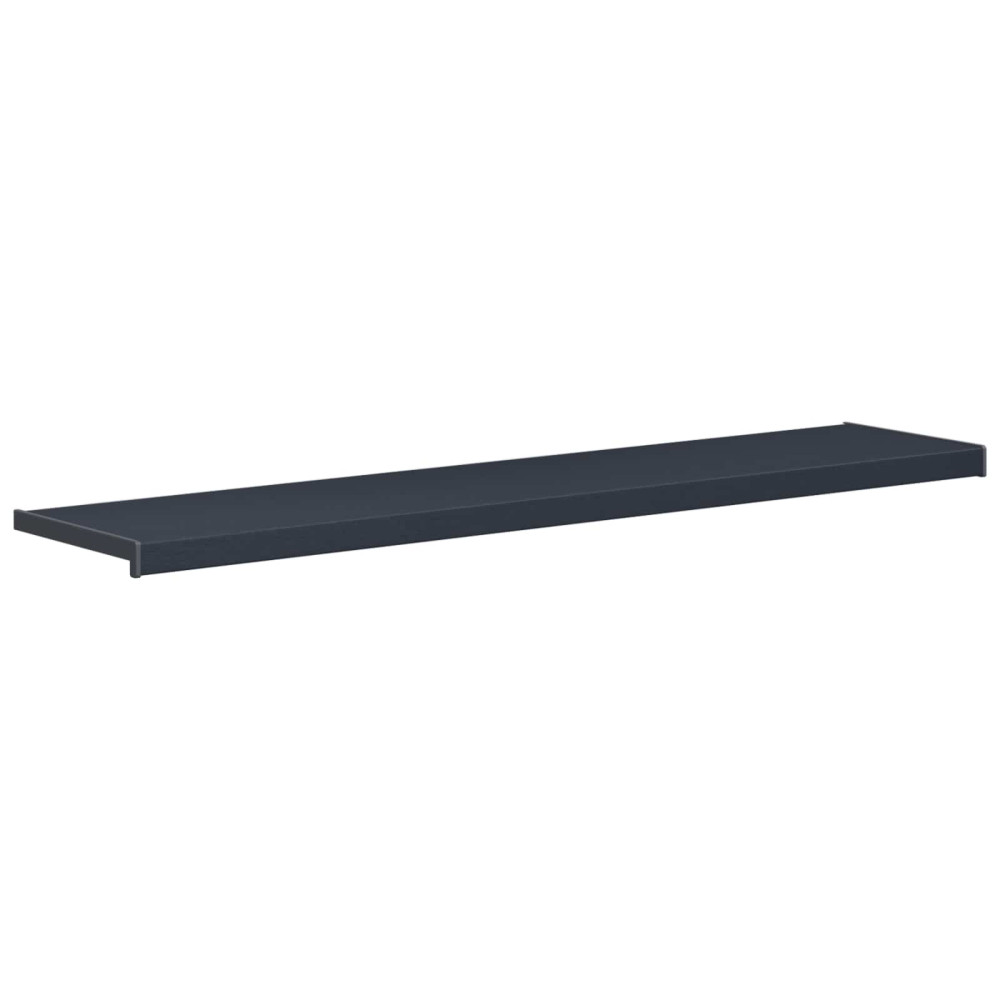Produktbild för Fönsterbräda Anthracit med träådring 120 x 30 x 4,5 cm PVC
