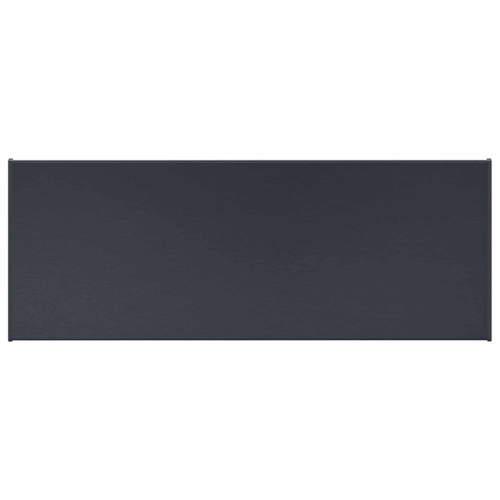 Produktbild för Fönsterbräda Anthracit med träådring 100 x 35 x 4,5 cm PVC