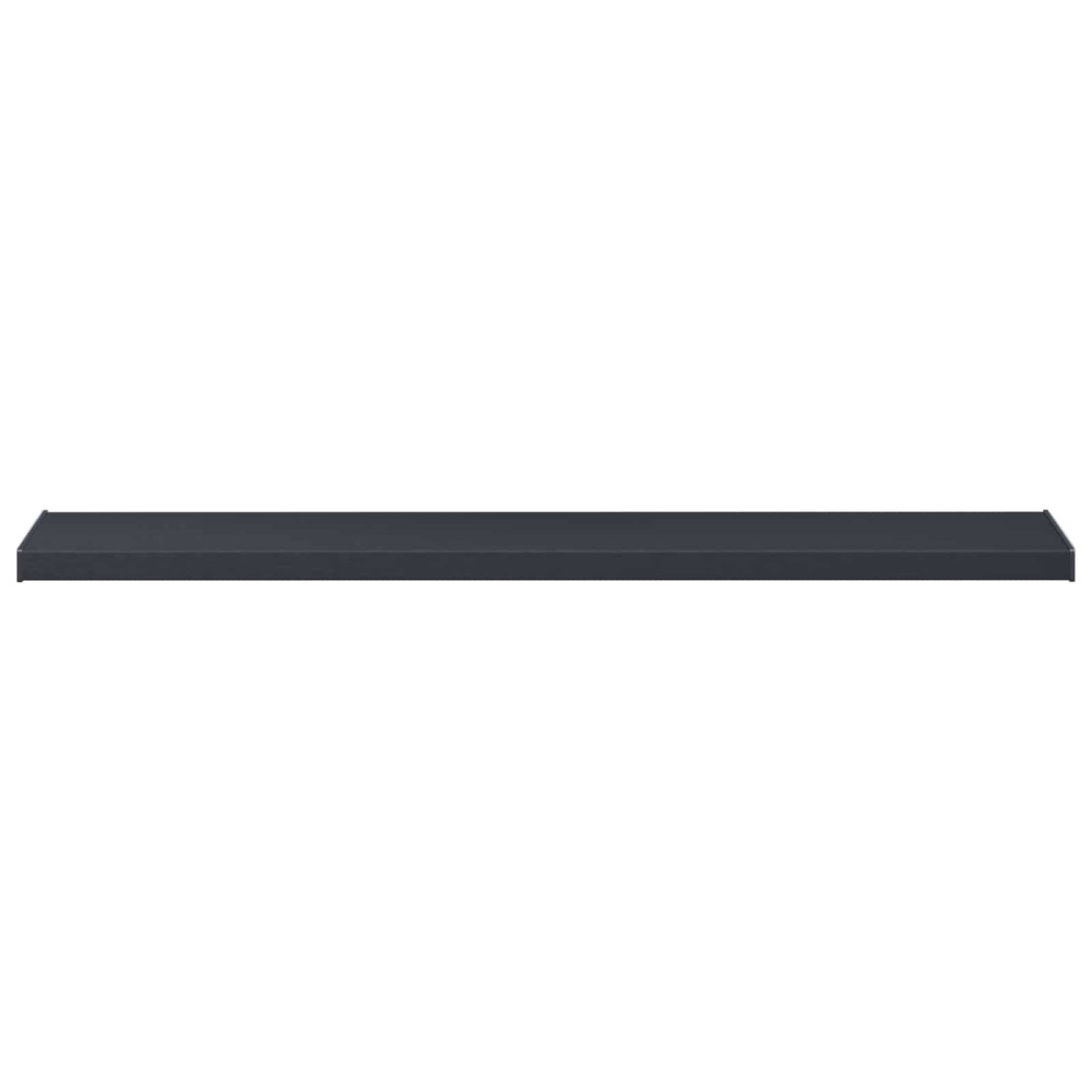 Produktbild för Fönsterbräda Anthracit med träådring 120 x 35 x 4,5 cm PVC