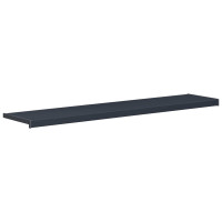 Produktbild för Fönsterbräda Anthracit med träådring 140 x 35 x 4,5 cm PVC