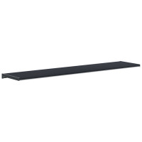 Produktbild för Fönsterbräda Anthracit med träådring 140 x 35 x 4,5 cm PVC