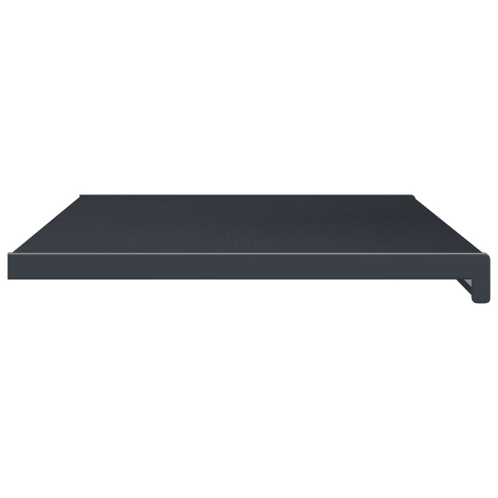 Produktbild för Fönsterbräda Anthracit med träådring 80 x 40 x 4,5 cm PVC