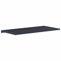 Produktbild för Fönsterbräda Anthracit med träådring 80 x 40 x 4,5 cm PVC