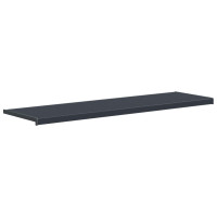 Produktbild för Fönsterbräda Anthracit med träådring 120 x 40 x 4,5 cm PVC