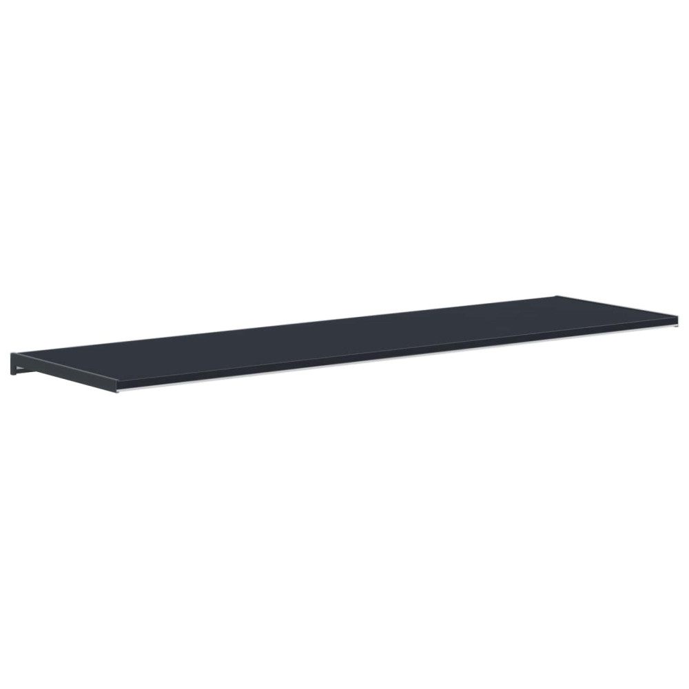 Produktbild för Fönsterbräda Anthracit med träådring 140 x 40 x 4,5 cm PVC