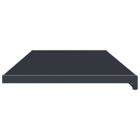 Produktbild för Fönsterbräda Anthracit med träådring 160 x 40 x 4,5 cm PVC