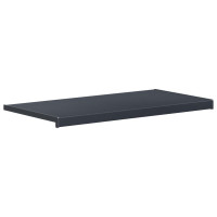Produktbild för Fönsterbräda Anthracit med träådring 60 x 45 x 4,5 cm PVC