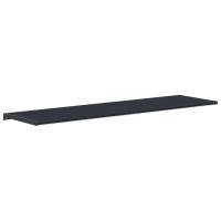 Produktbild för Fönsterbräda Anthracit med träådring 120 x 45 x 4,5 cm PVC