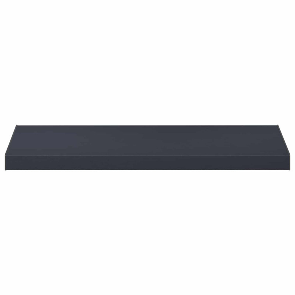 Produktbild för Fönsterbräda Anthracit med träådring 60 x 50 x 4,5 cm PVC