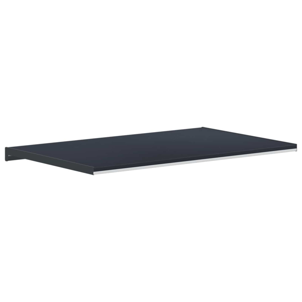 Produktbild för Fönsterbräda Anthracit med träådring 60 x 50 x 4,5 cm PVC