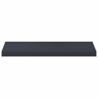 Produktbild för Fönsterbräda Anthracit med träådring 80 x 50 x 4,5 cm PVC