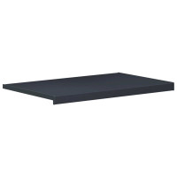 Produktbild för Fönsterbräda Anthracit med träådring 100 x 50 x 4,5 cm PVC