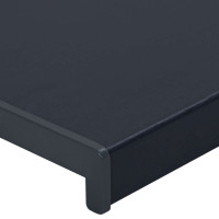 Produktbild för Fönsterbräda Anthracit med träådring 120 x 50 x 4,5 cm PVC