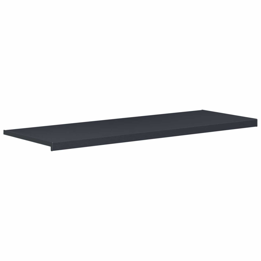 Produktbild för Fönsterbräda Anthracit med träådring 140 x 50 x 4,5 cm PVC