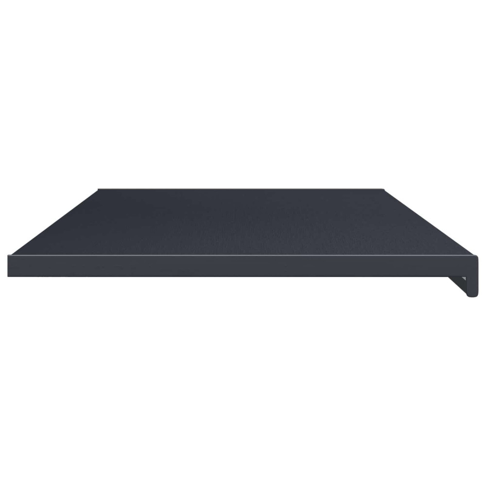 Produktbild för Fönsterbräda Anthracit med träådring 140 x 50 x 4,5 cm PVC